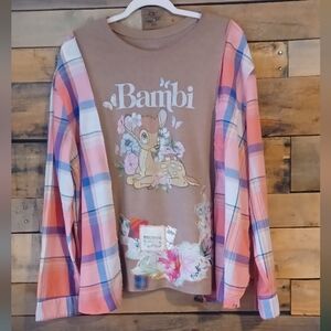 Upcycled Graphic Bambi Top
